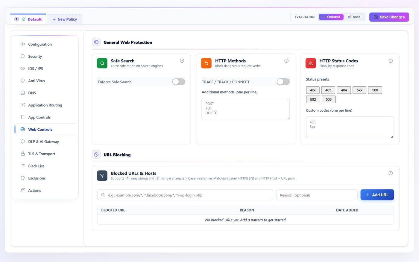 Web Controls — every documented control marked