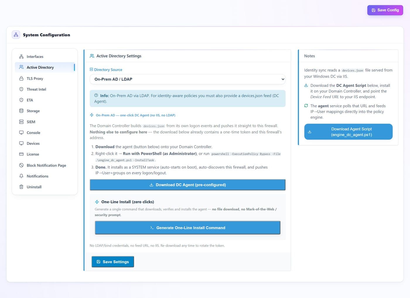 Active Directory — every documented control marked