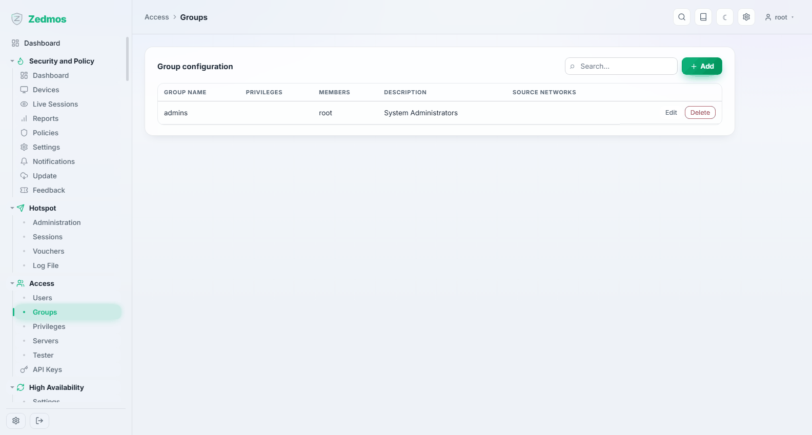 Access: Groups