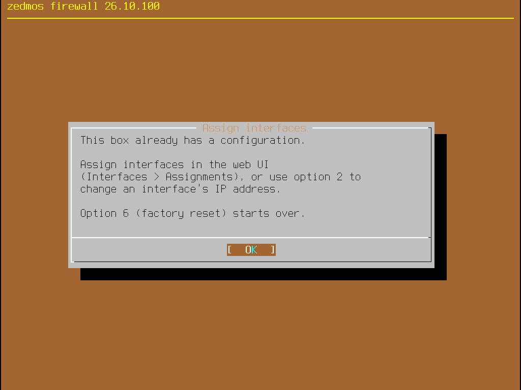 Set an interface IP address