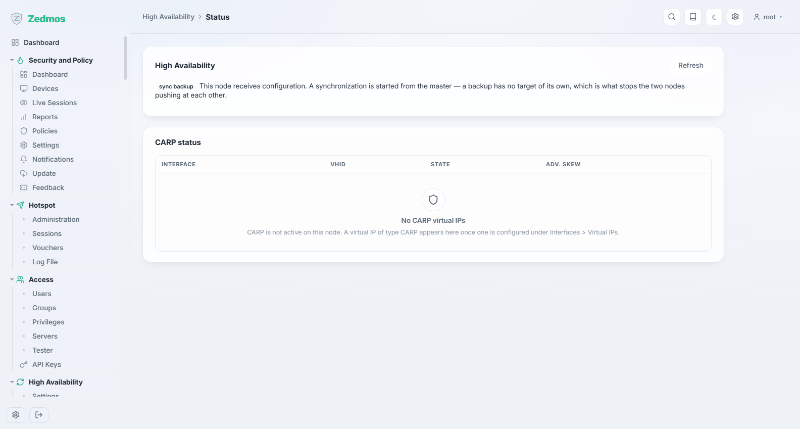 High Availability: Status
