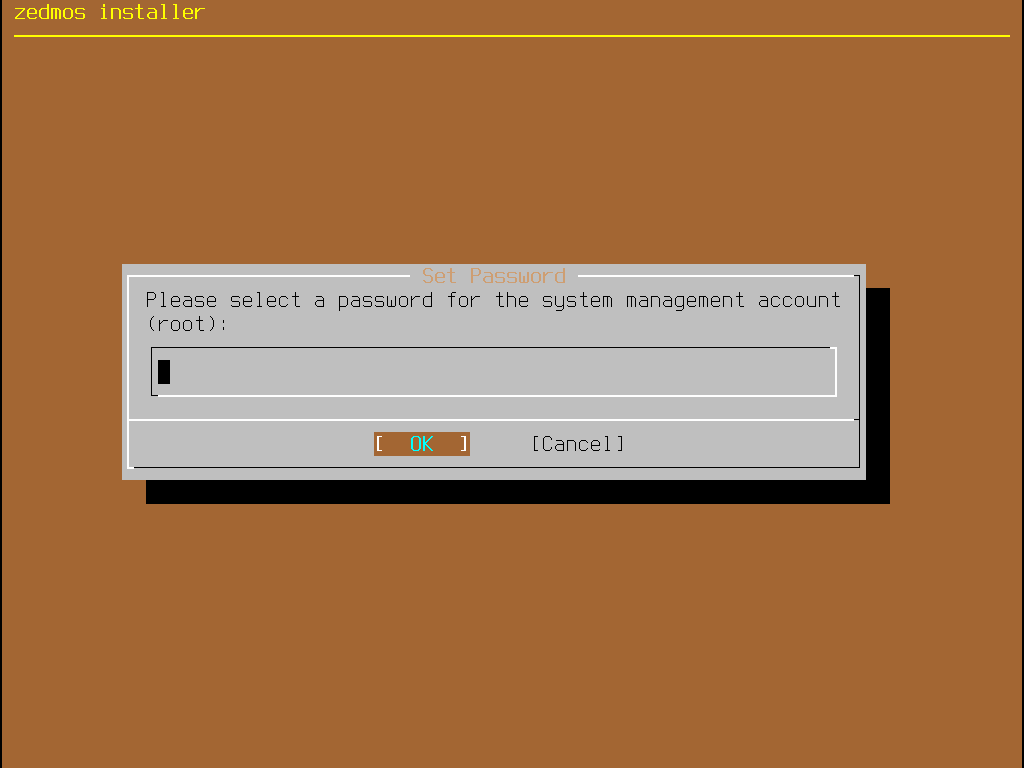 Setting the root password