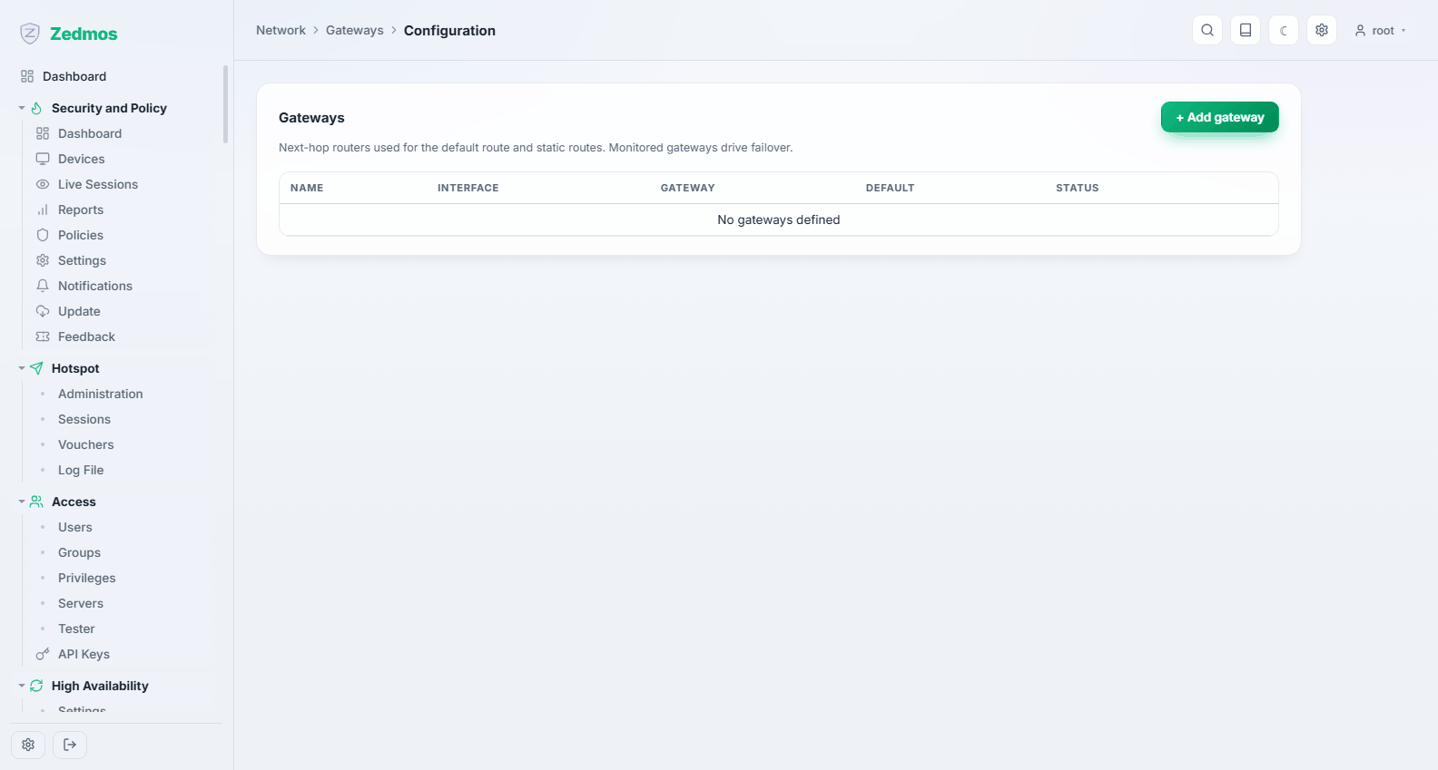 Network: Gateways