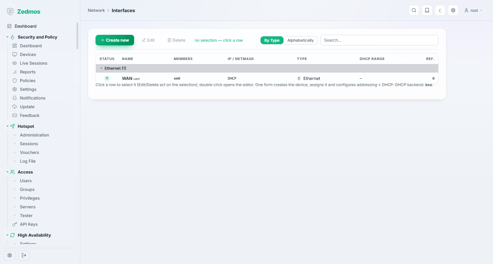 Network: Interfaces
