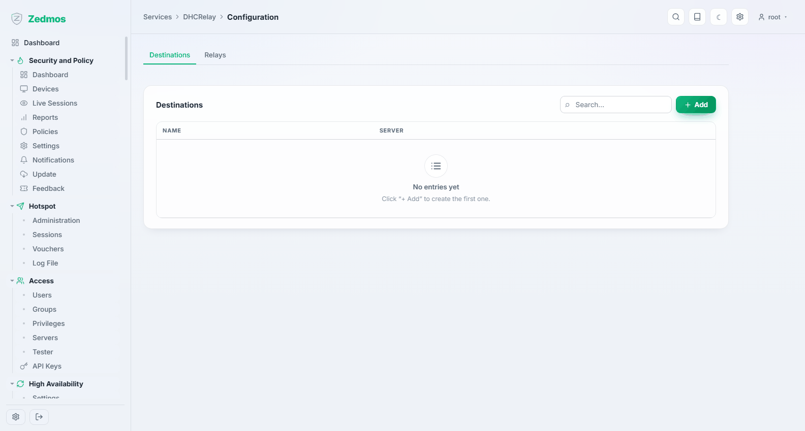 Services: DHCP-Relay