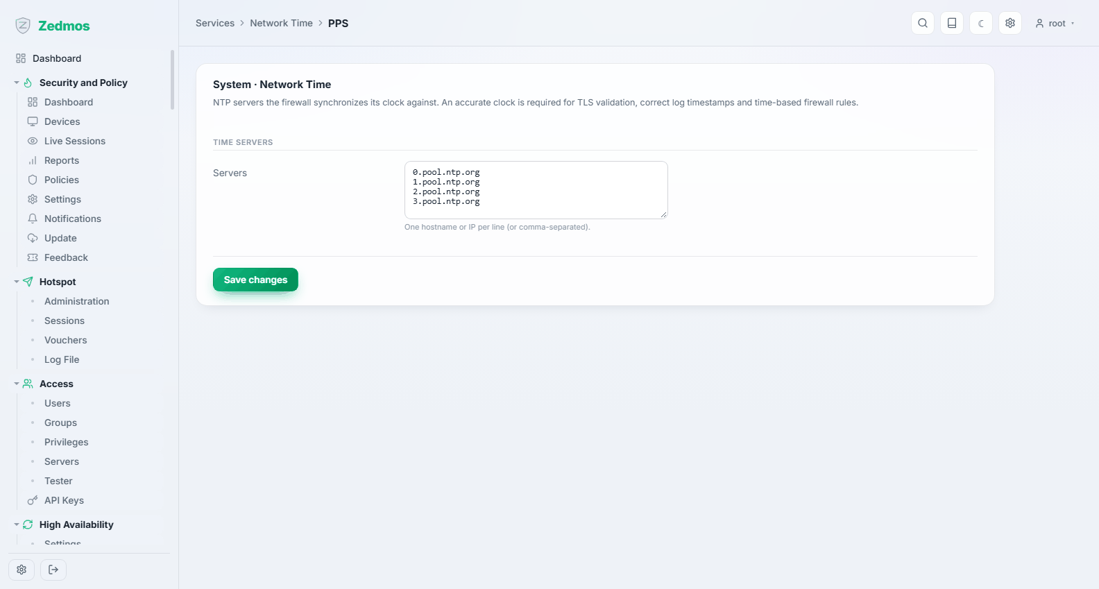 Services: NTP PPS