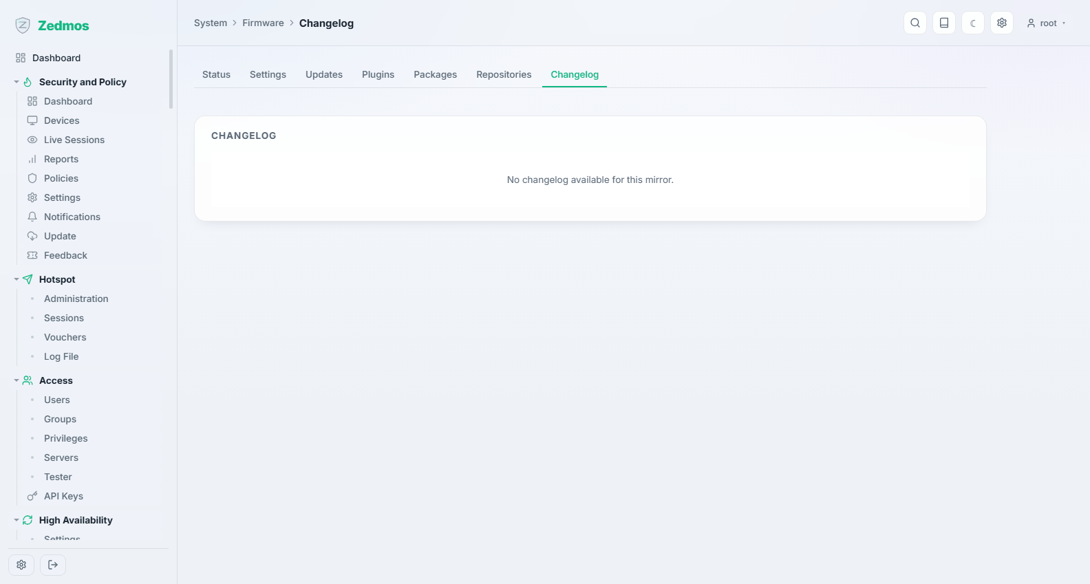 System: Changelog