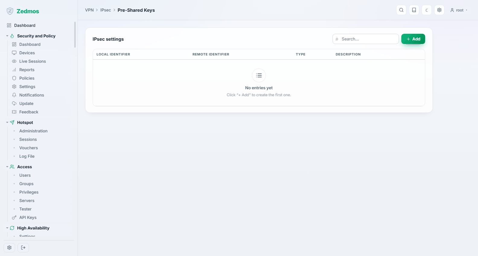 VPN: IPsec Pre-Shared Keys